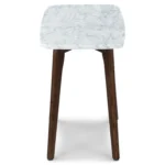 Vena Marble Side Table - Walnut