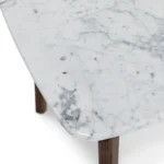 Vena Marble Square Side Table - Walnut