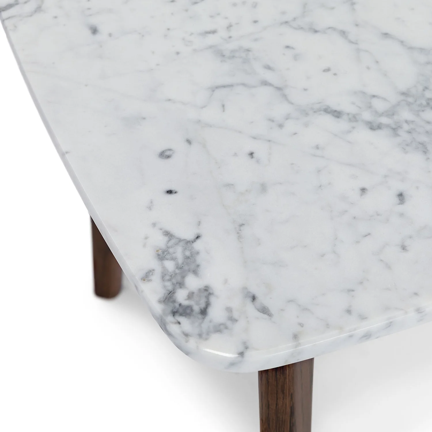 Vena Marble Square Side Table - Walnut - Image 7