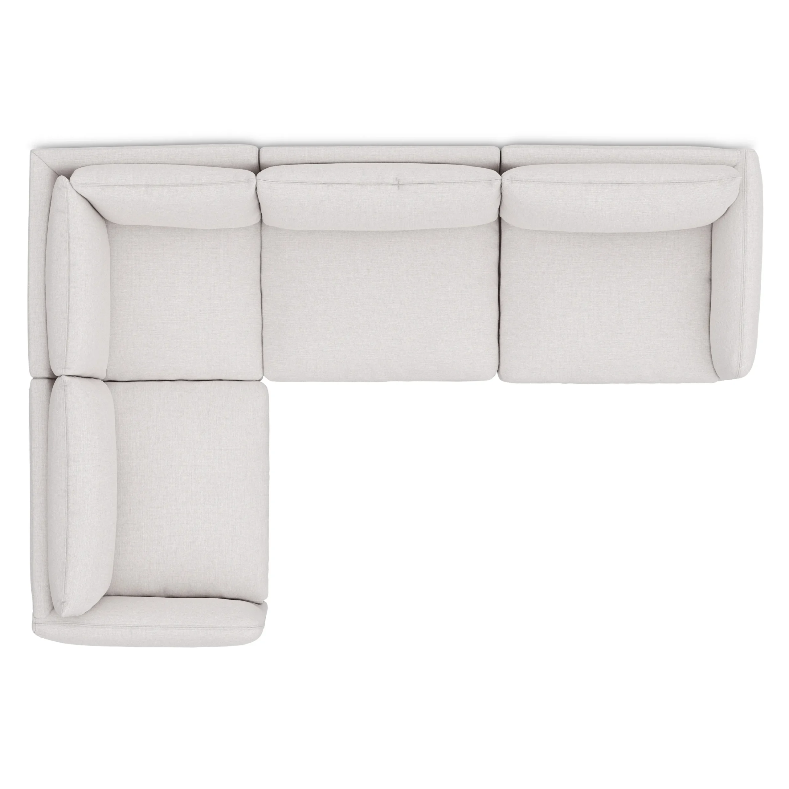Leigh 126_ Modular L Sectional - Silver Ivory - Image 7
