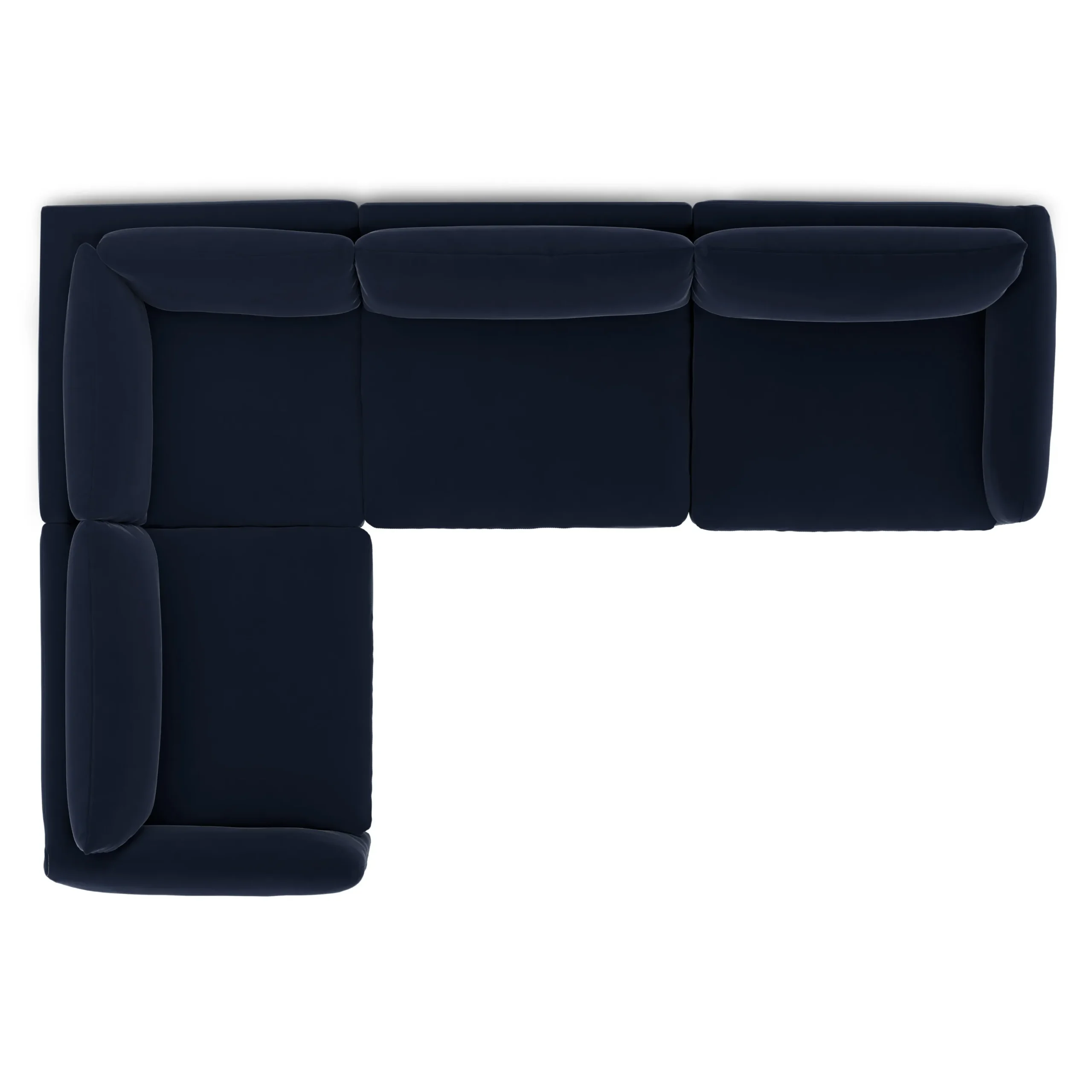 Leigh 126_ Velvet Modular L Sectional - Hale Ink - Image 7