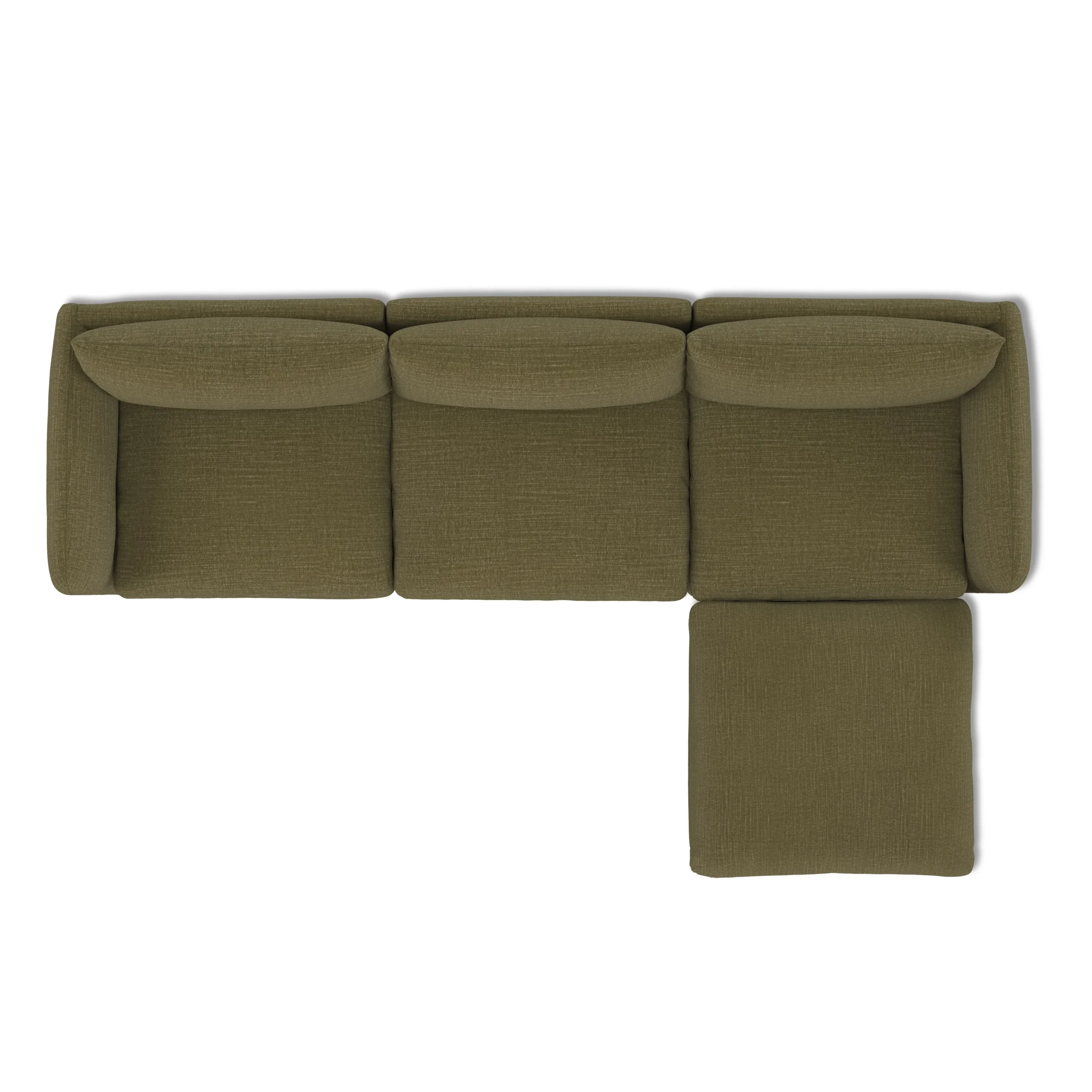 Leigh 131.5_ Modular Sectional - Napa Moss - Image 7