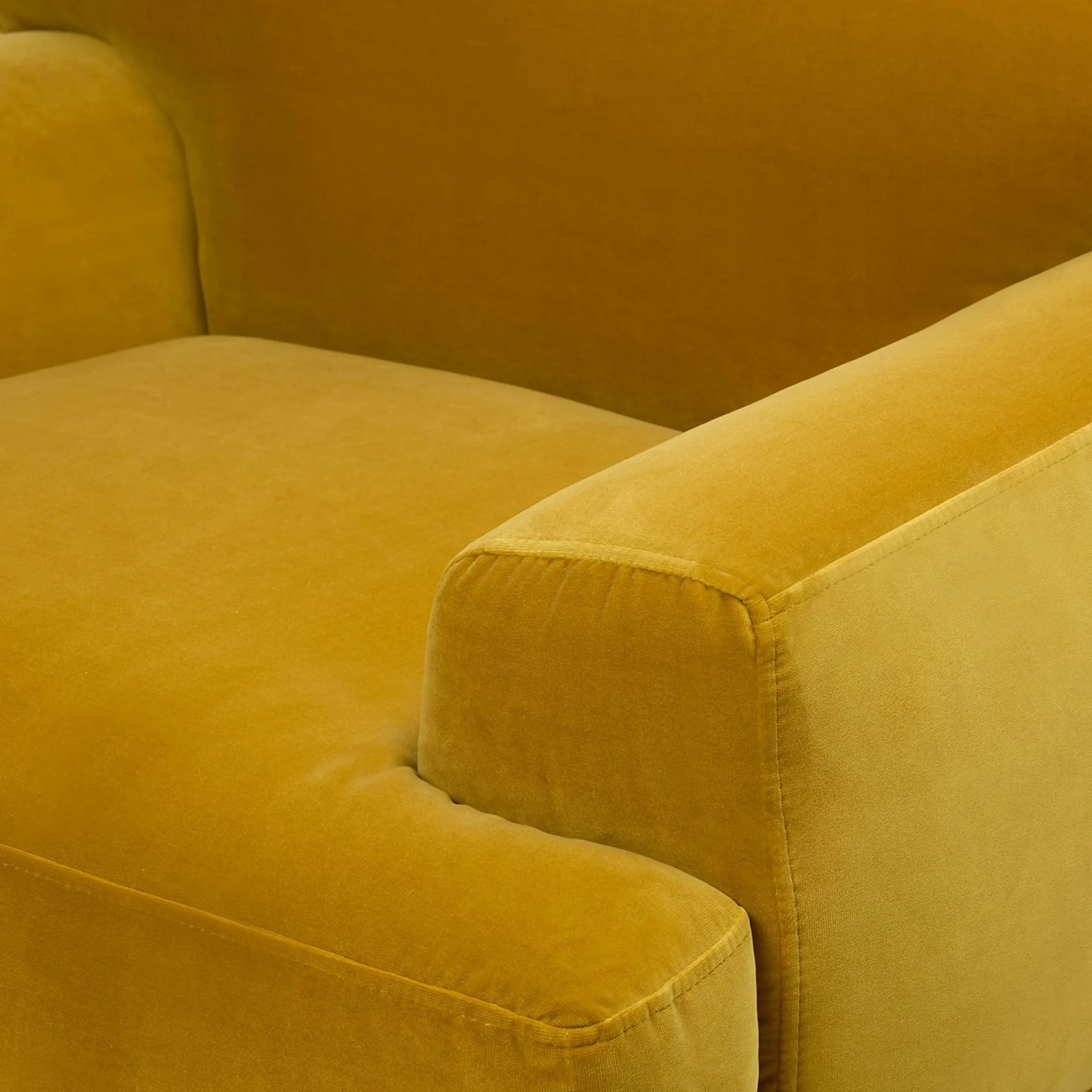 Abisko 42.5_ Velvet Lounge Chair - Plush Yarrow Gold - Image 4