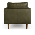 Burrard 32_ Leather Lounge Chair - Charme Green