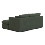 Marina 80_ Reversible Storage Sectional - Green Wool Bouclé