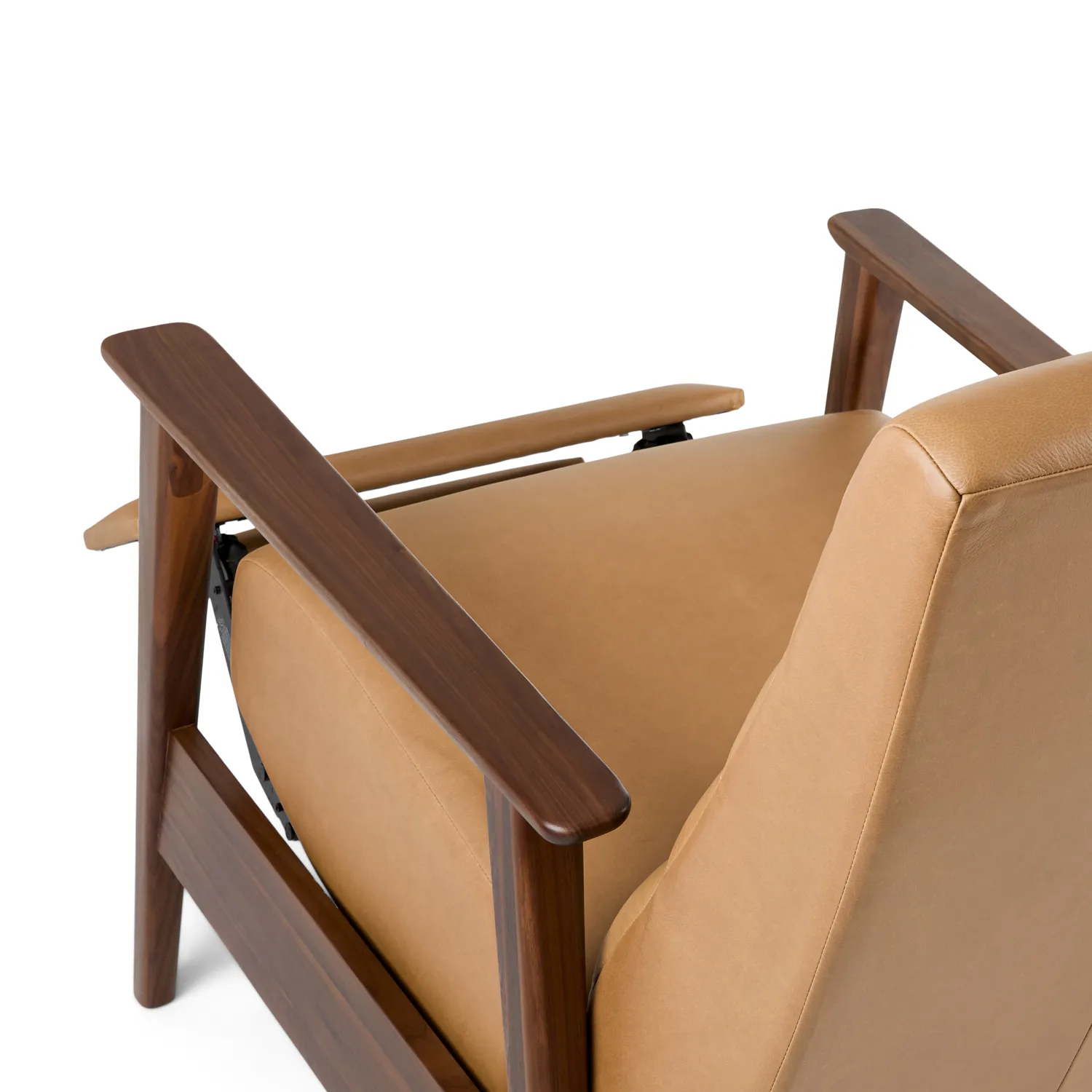 Ellow 28.5_ Leather Reclining Lounge Chair - Charme Tan - Image 10