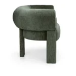Everse 33.5_ Velvet Lounge Chair - Melange Green
