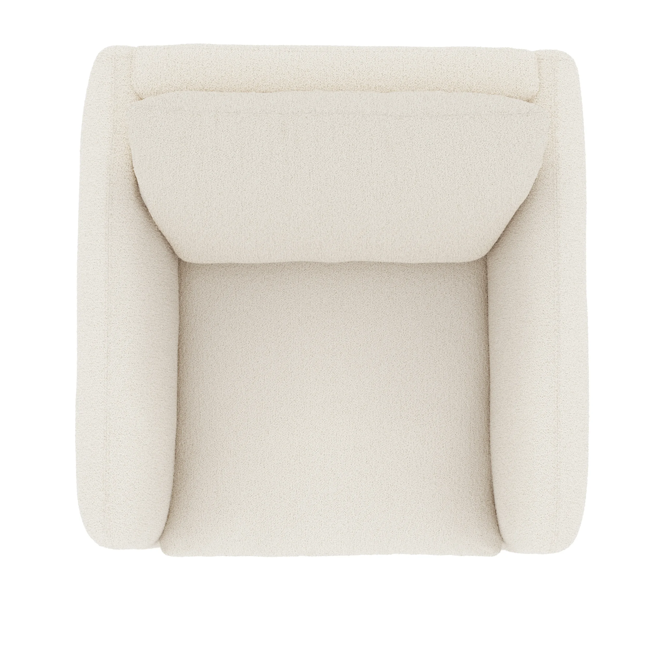 Leigh 42_ Lounge Chair - Ivory Wool Bouclé - Image 7