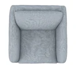 Leigh 42_ Lounge Chair - Silver Light Blue