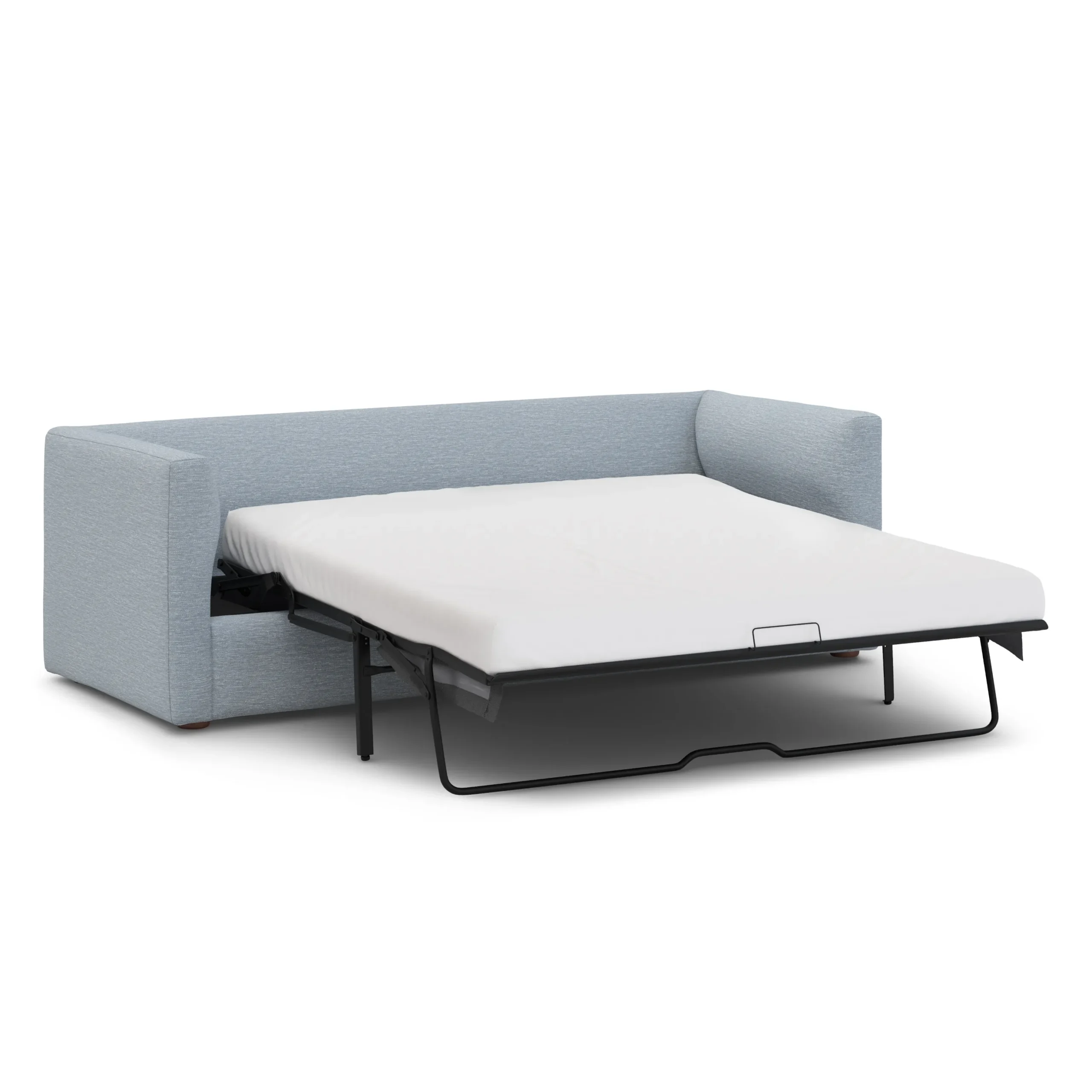 Marina 90_ Reversible Storage Sleeper Sectional - Silver Light Blue - Image 7