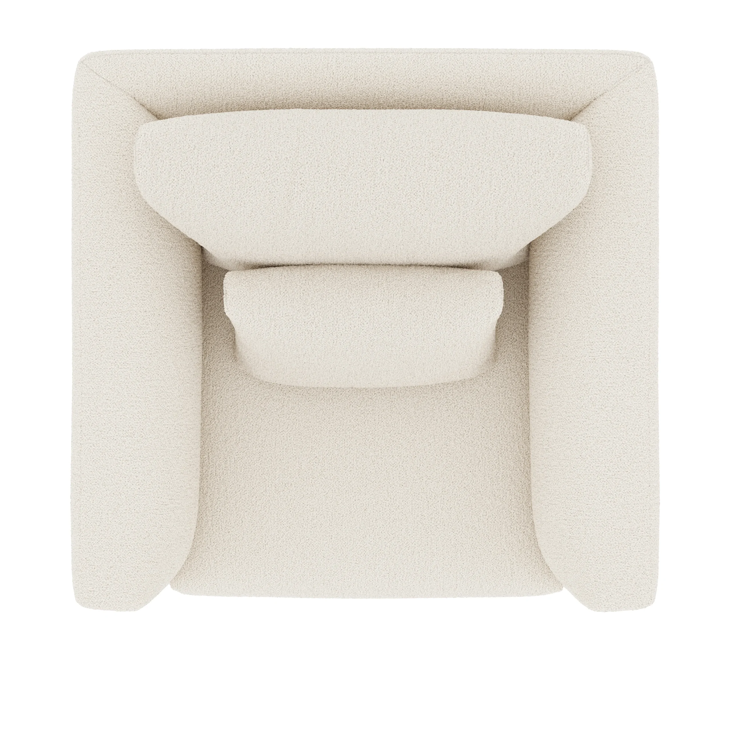 Marina 38_ Lounge Chair - Ivory Wool Bouclé - Image 9