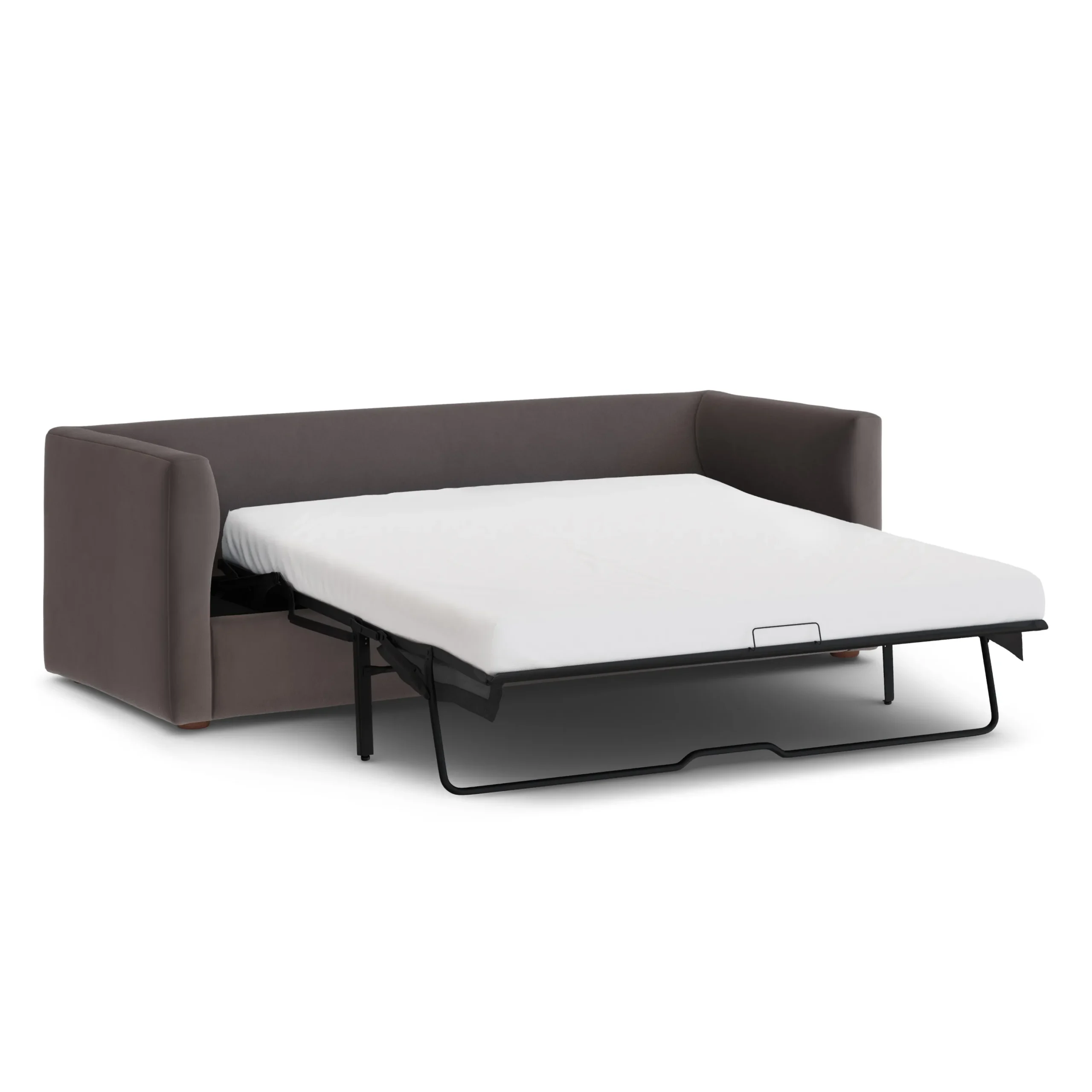 Marina 90_ Velvet Reversible Storage Sleeper Sectional - Hale Warm Gray - Image 7