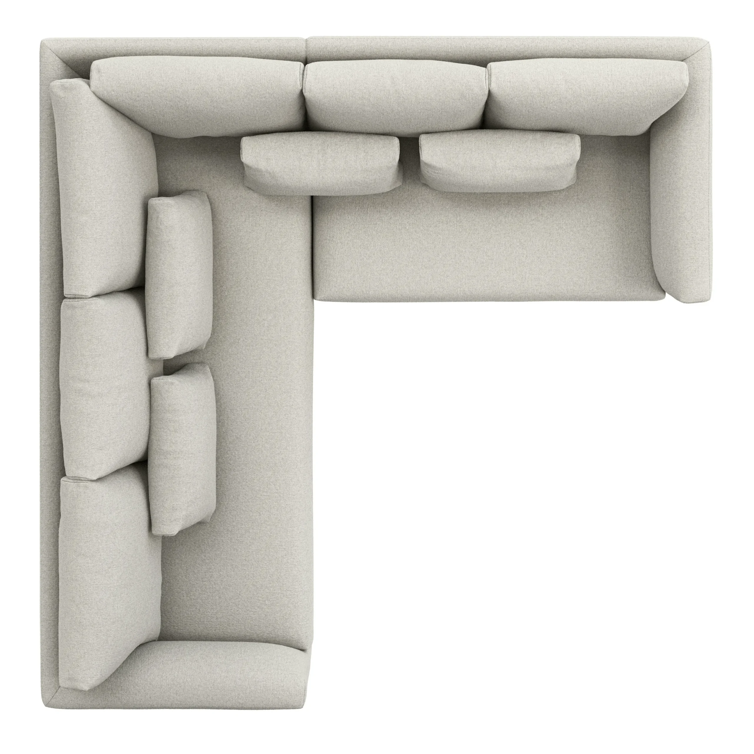 Marina 92_ Corner Sectional - Clover Ivory - Image 7