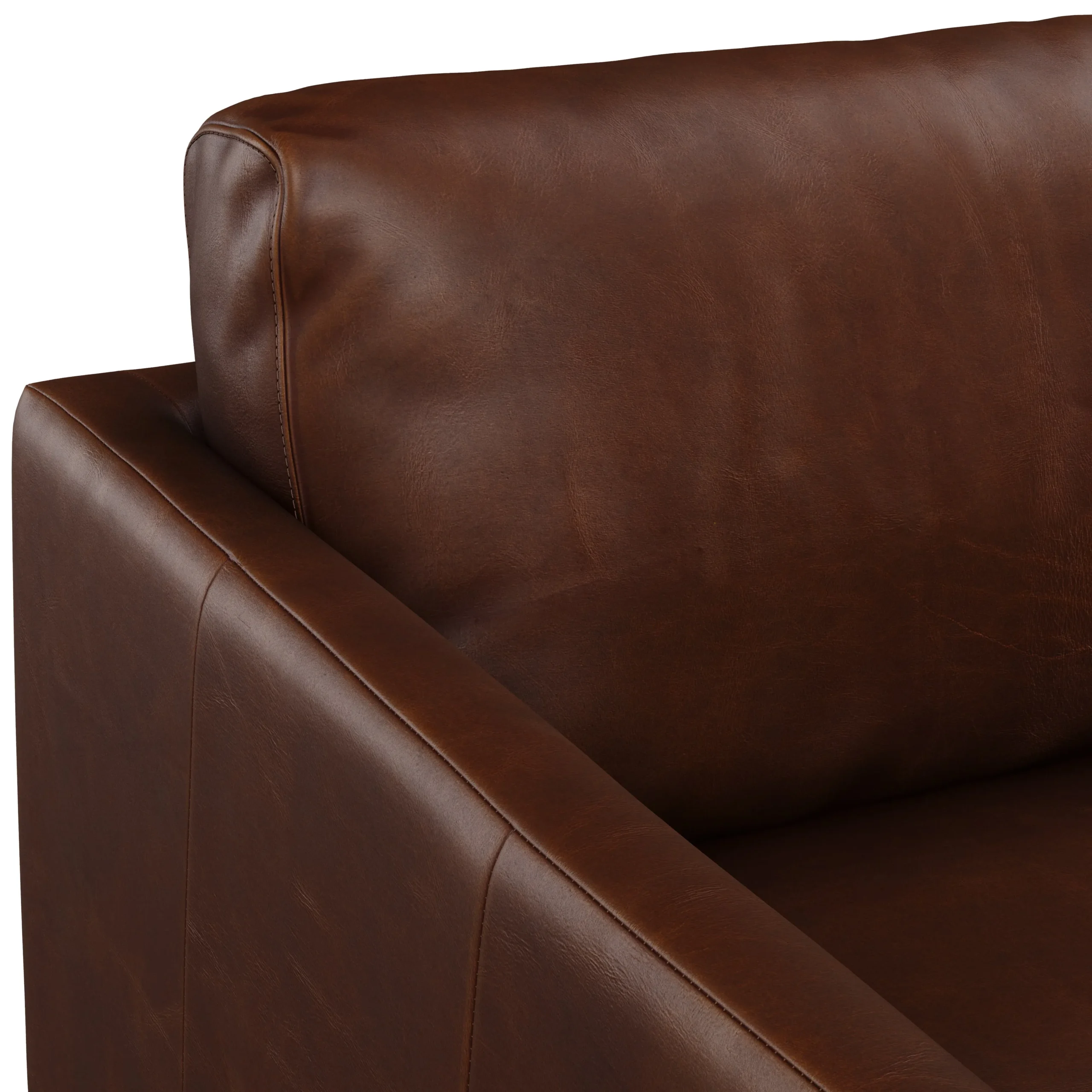 Nirvana 88_ Leather Corner Sectional - Indiana Brown - Image 7
