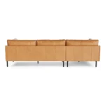 Olsen 110_ Leather Left Sectional - Charme Tan