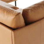 Olsen 110_ Leather Right Sectional - Charme Tan