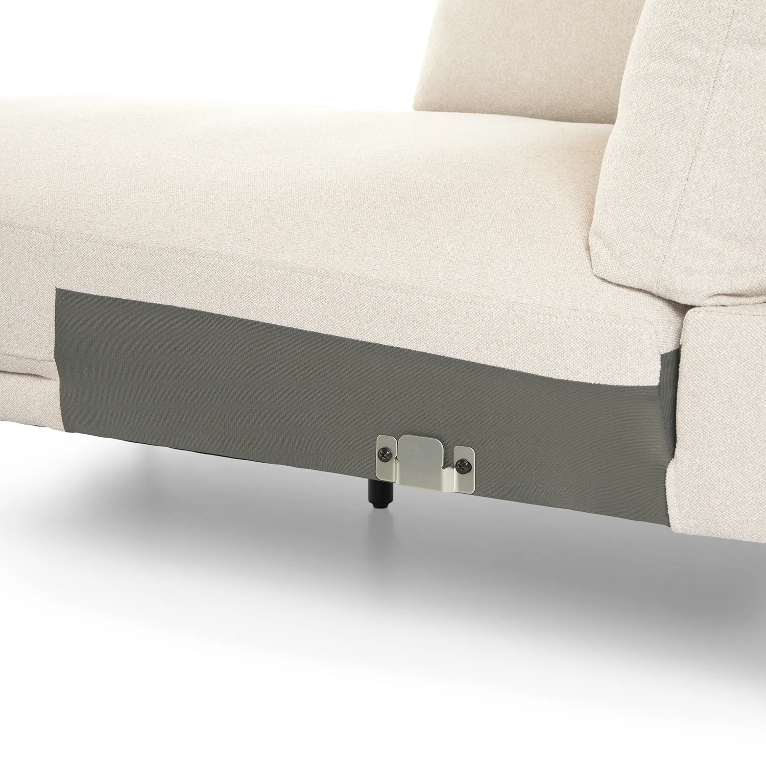 Olsen 110_ Right Sectional - Ratine Ivory - Image 7