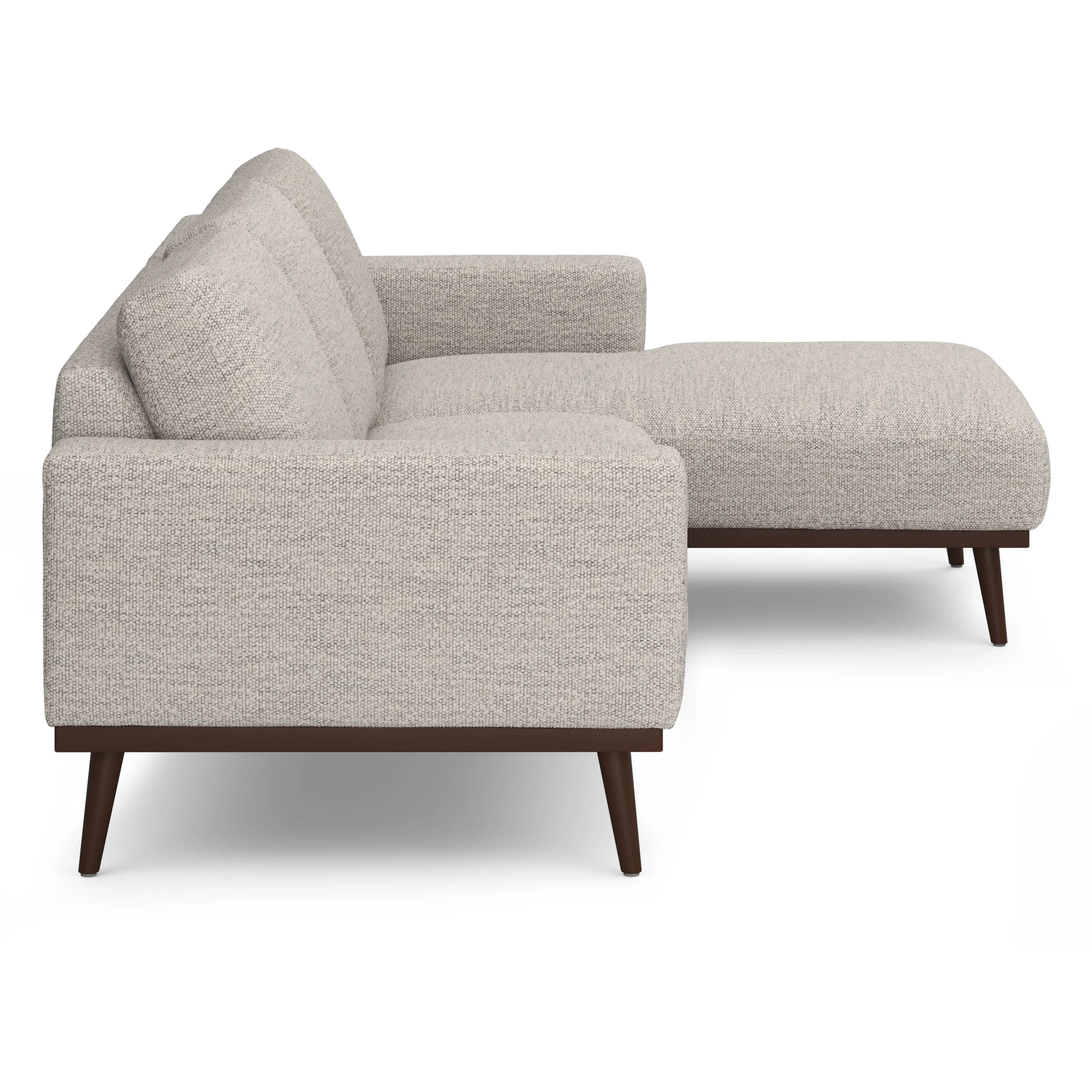 Rhett 93_ Right Chaise Sectional - Pepper Ivory - Image 7