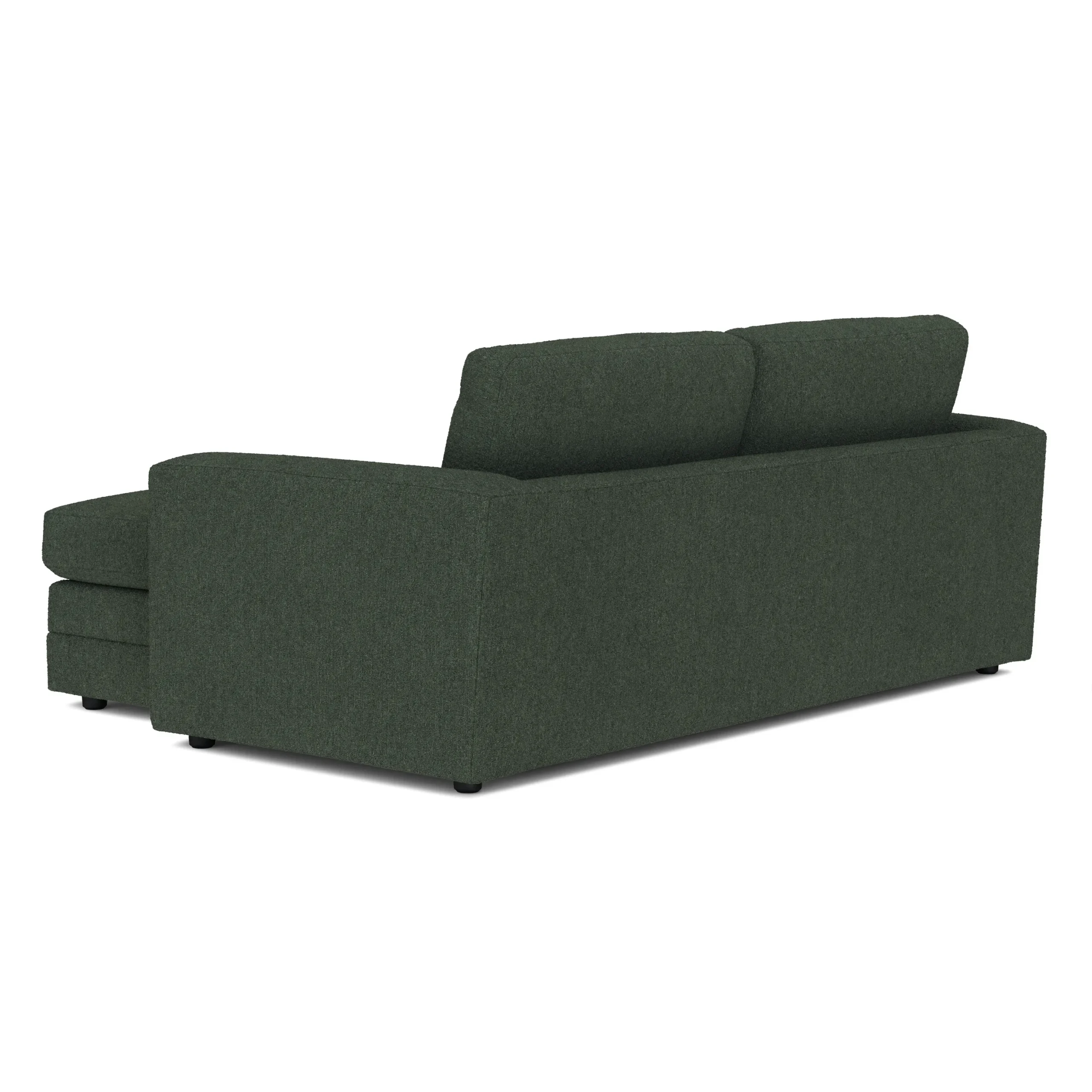 Riley 84_ Reversible Storage Sectional - Green Wool Bouclé - Image 7