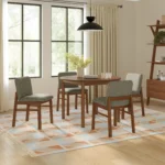 Mikkel Dining Chair - Walnut and Algonquin Green