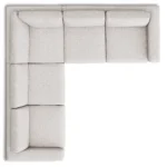 Riley 104_ Corner Sectional - Napa White