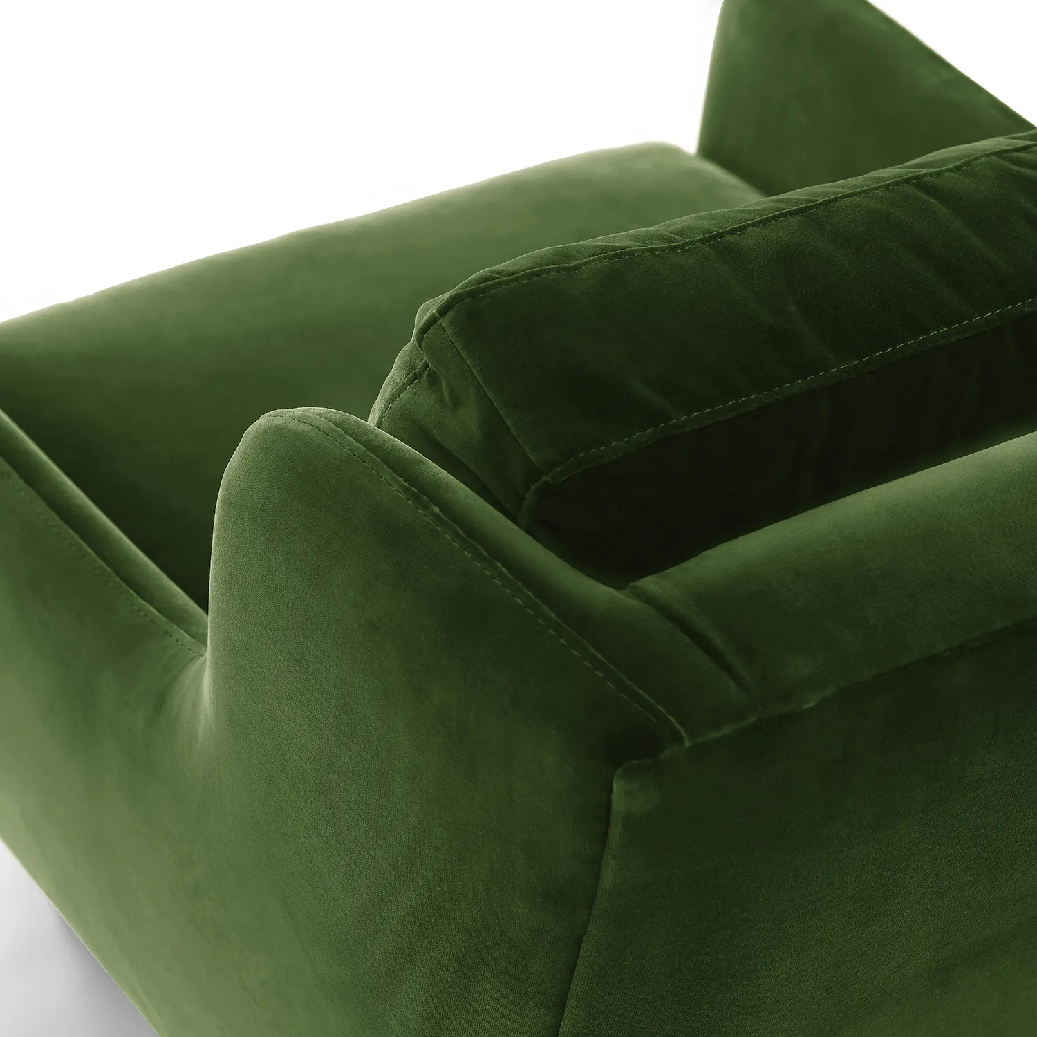 Matrix 30.5_ Velvet Lounge Chair - Grass Green - Image 7