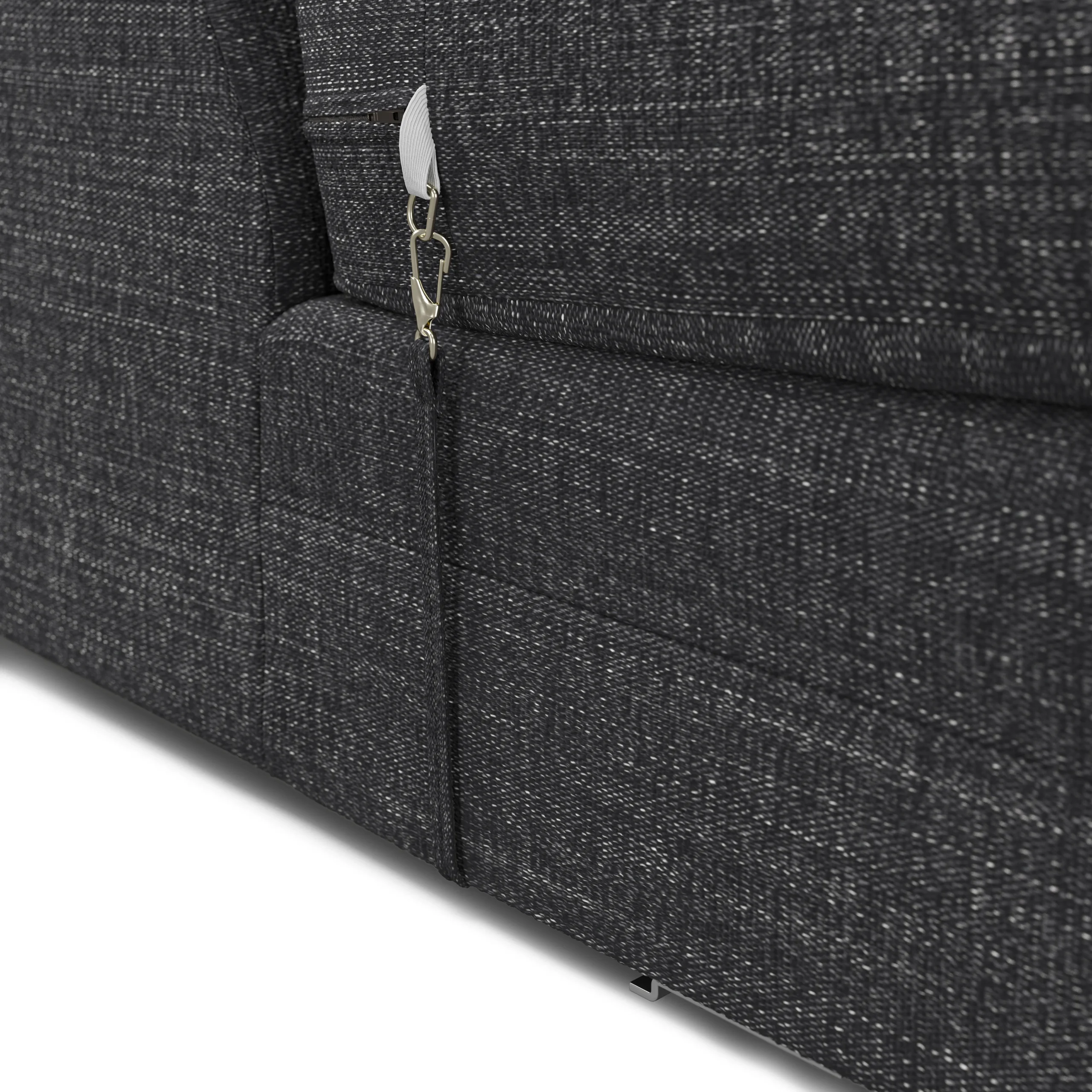 Riley 118.5_ Left Sectional - Napa Charcoal - Image 7