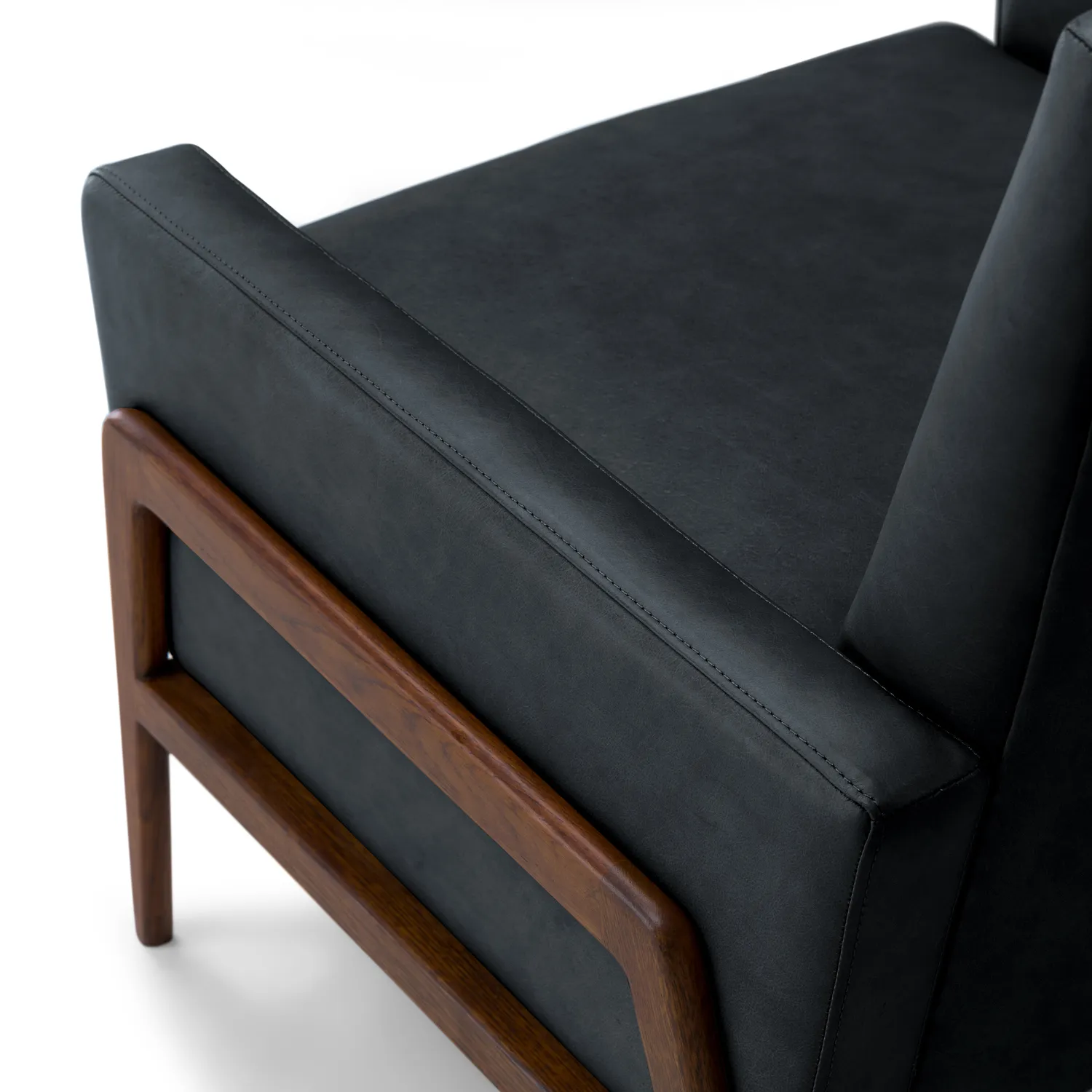 Nord 29_ Leather Lounge Chair - Charme Black - Image 7