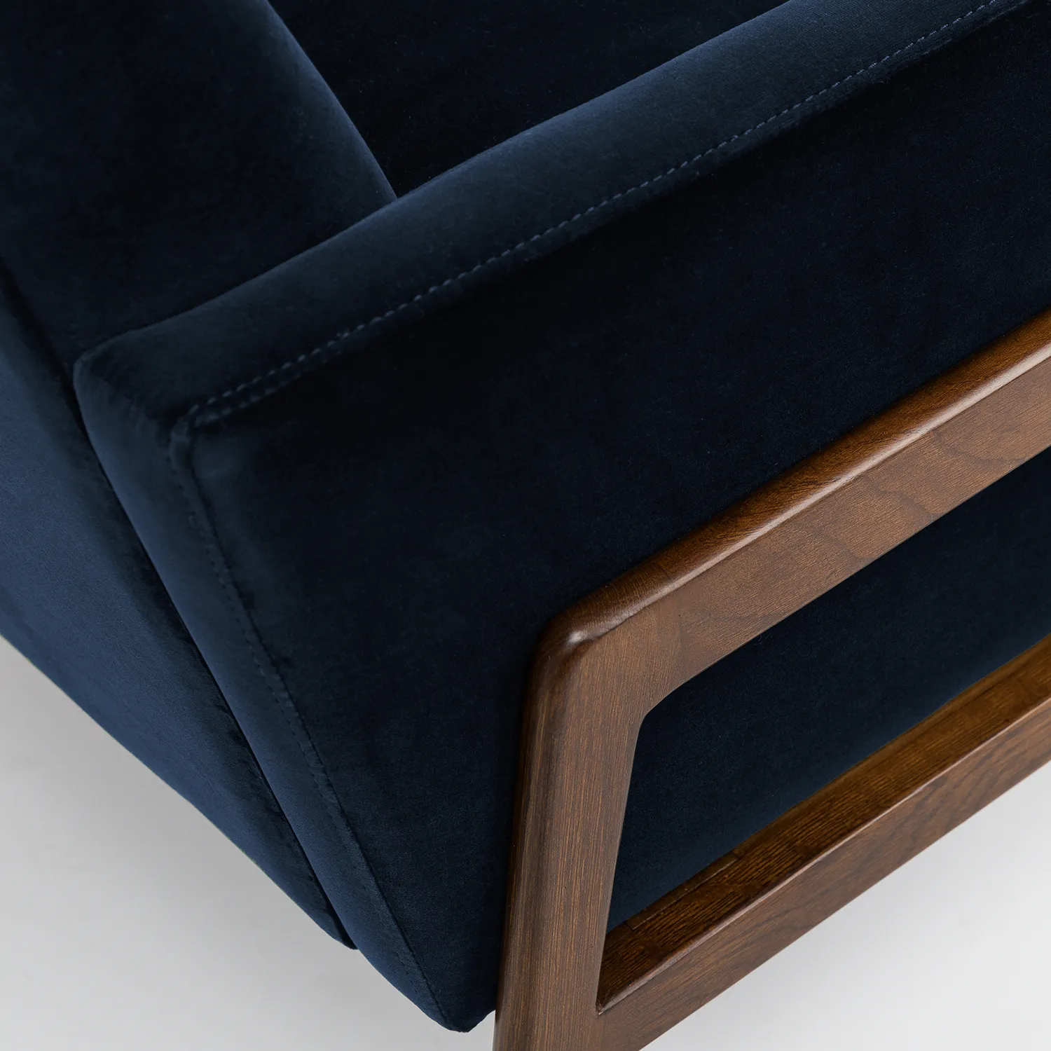 Nord 29_ Velvet Lounge Chair - Cascadia Blue - Image 7