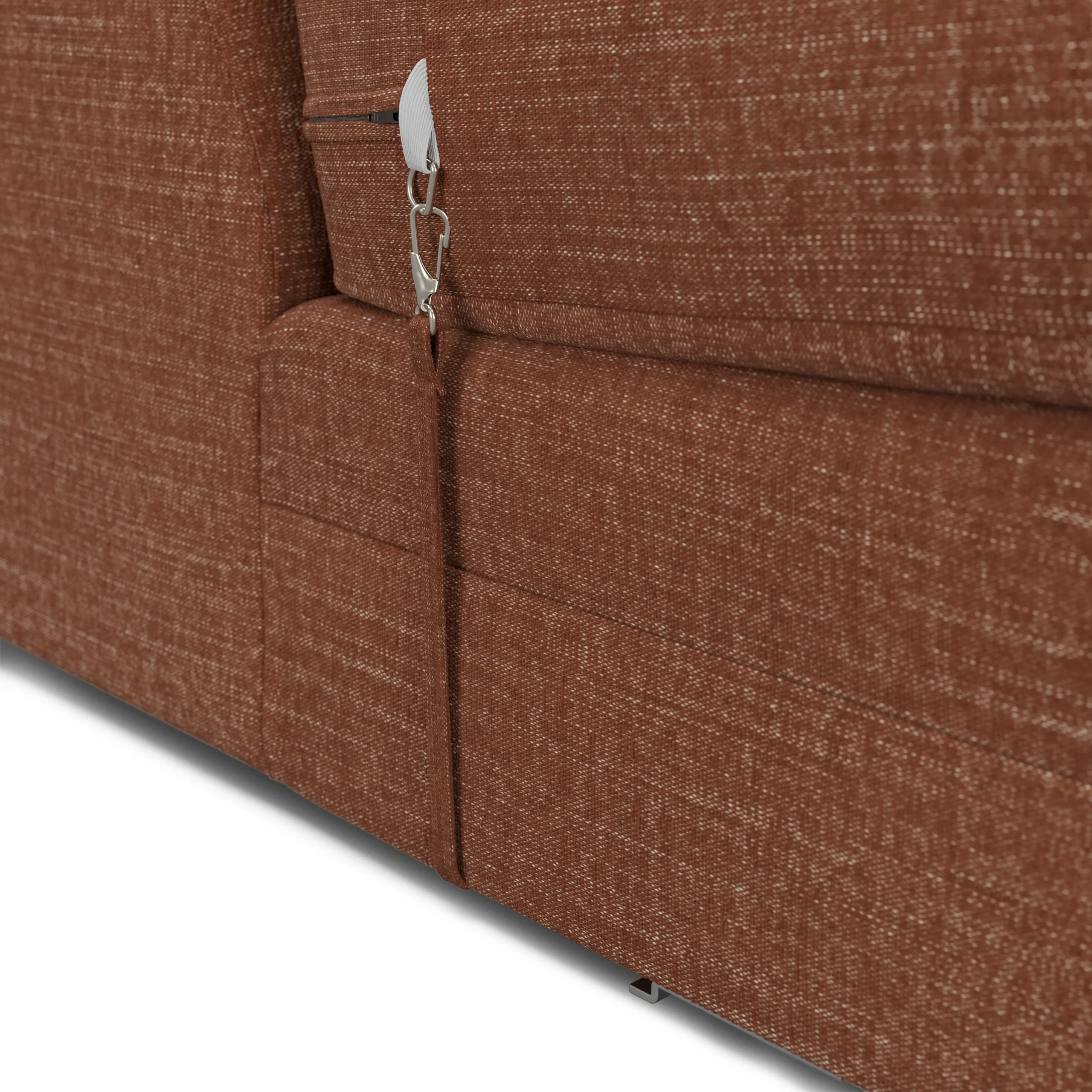 Riley 118.5_ Left Sectional - Napa Rust - Image 7