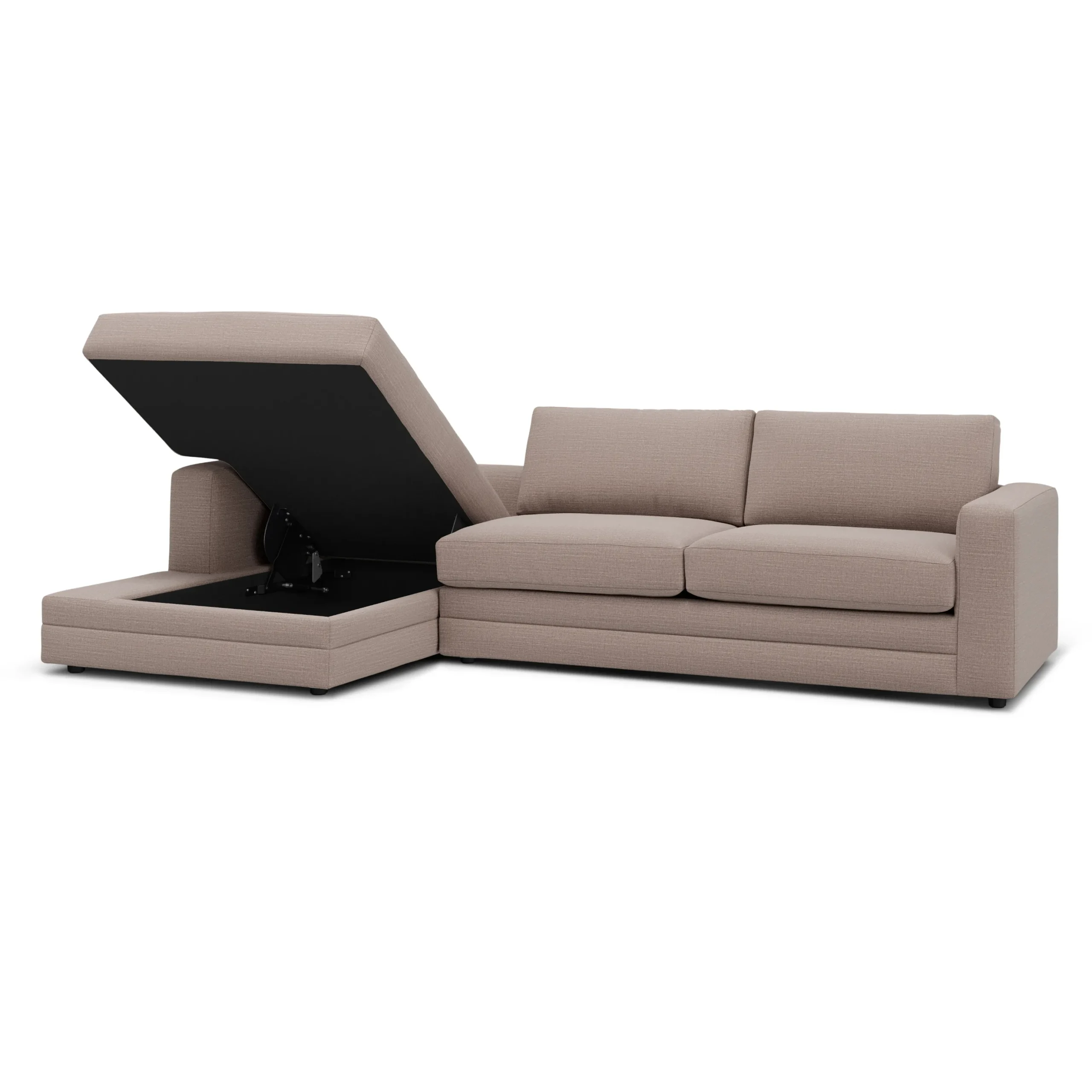 Riley 118_ Left Storage Sleeper Sectional - Napa Quartz - Image 7