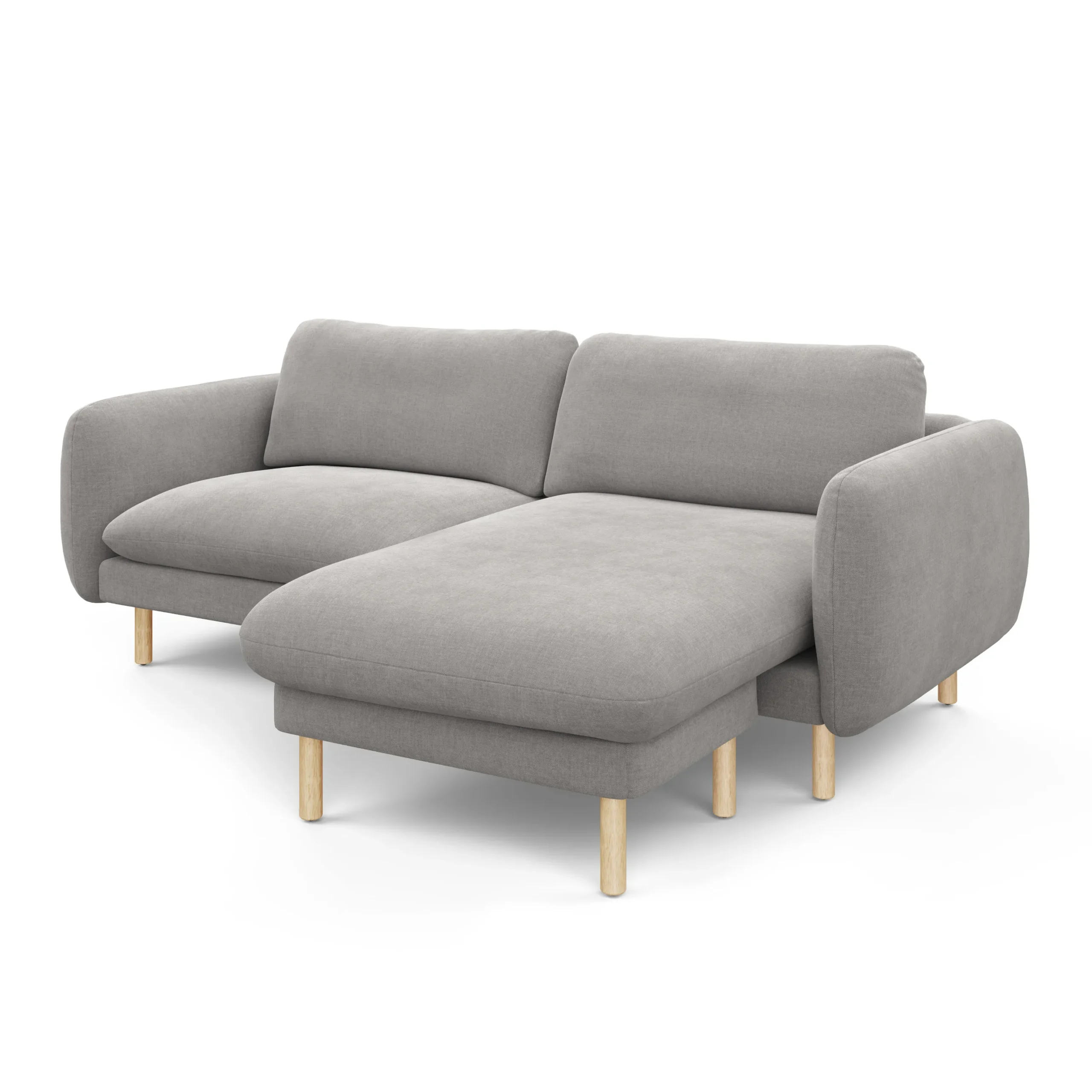 Sanders 85.5_ Reversible Sectional - Hestia Gray - Image 7