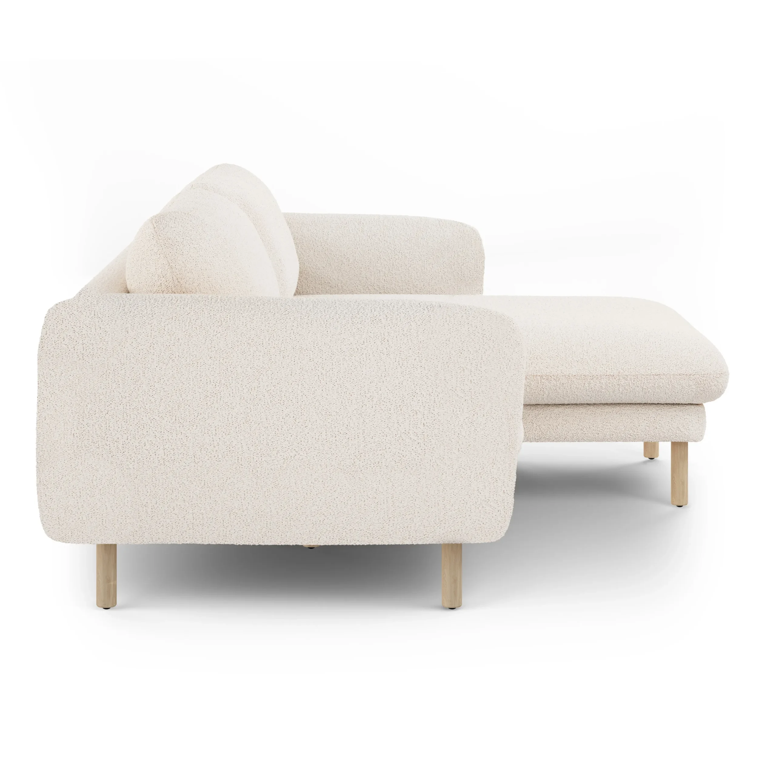 Sanders 85.5_ Reversible Sectional - Ivory Wool Bouclé - Image 7