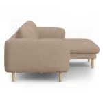 Sanders 85.5_ Reversible Sectional - Sandstone Wool Bouclé