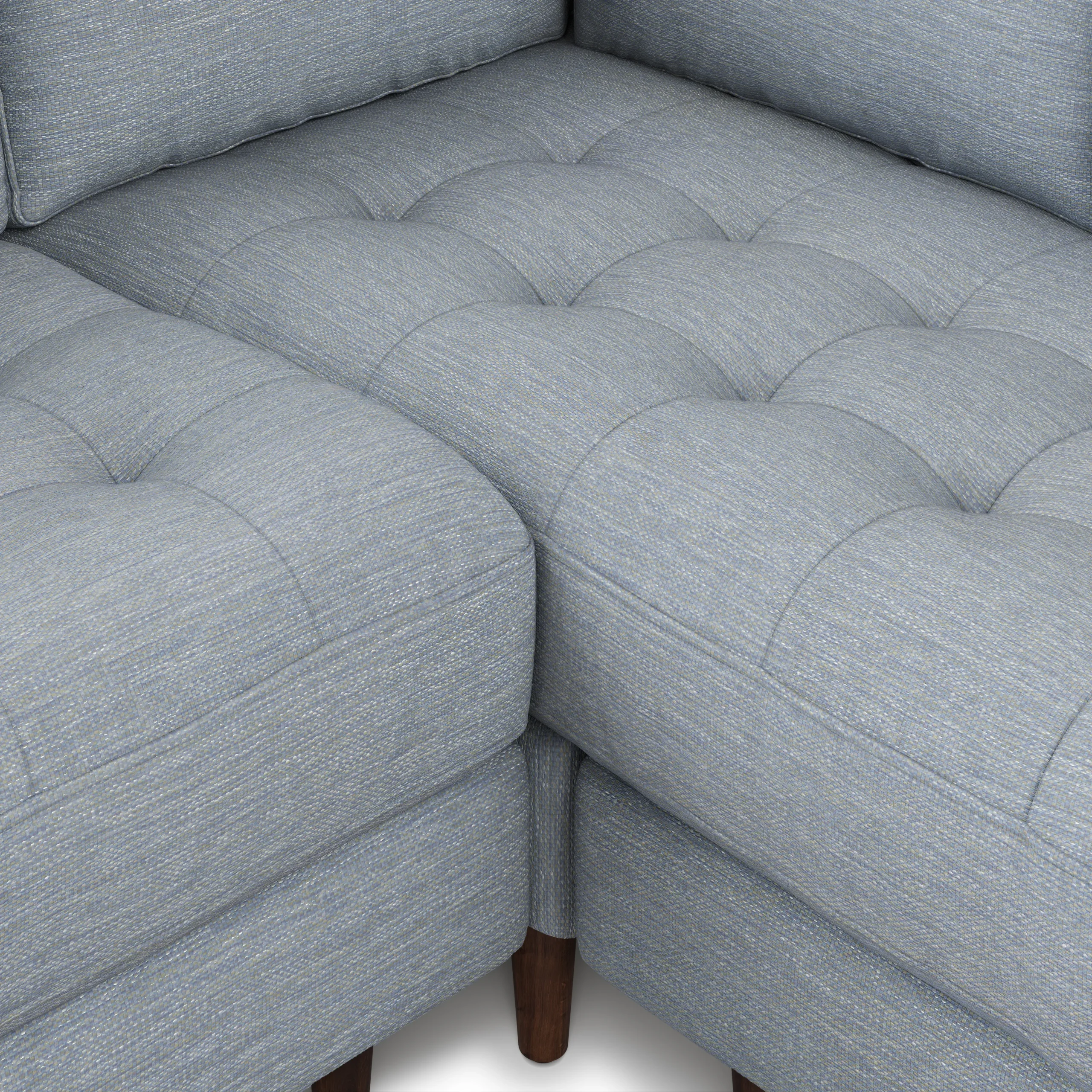 Sven 91_ Tufted Corner Sectional - Silver Light Blue - Image 7