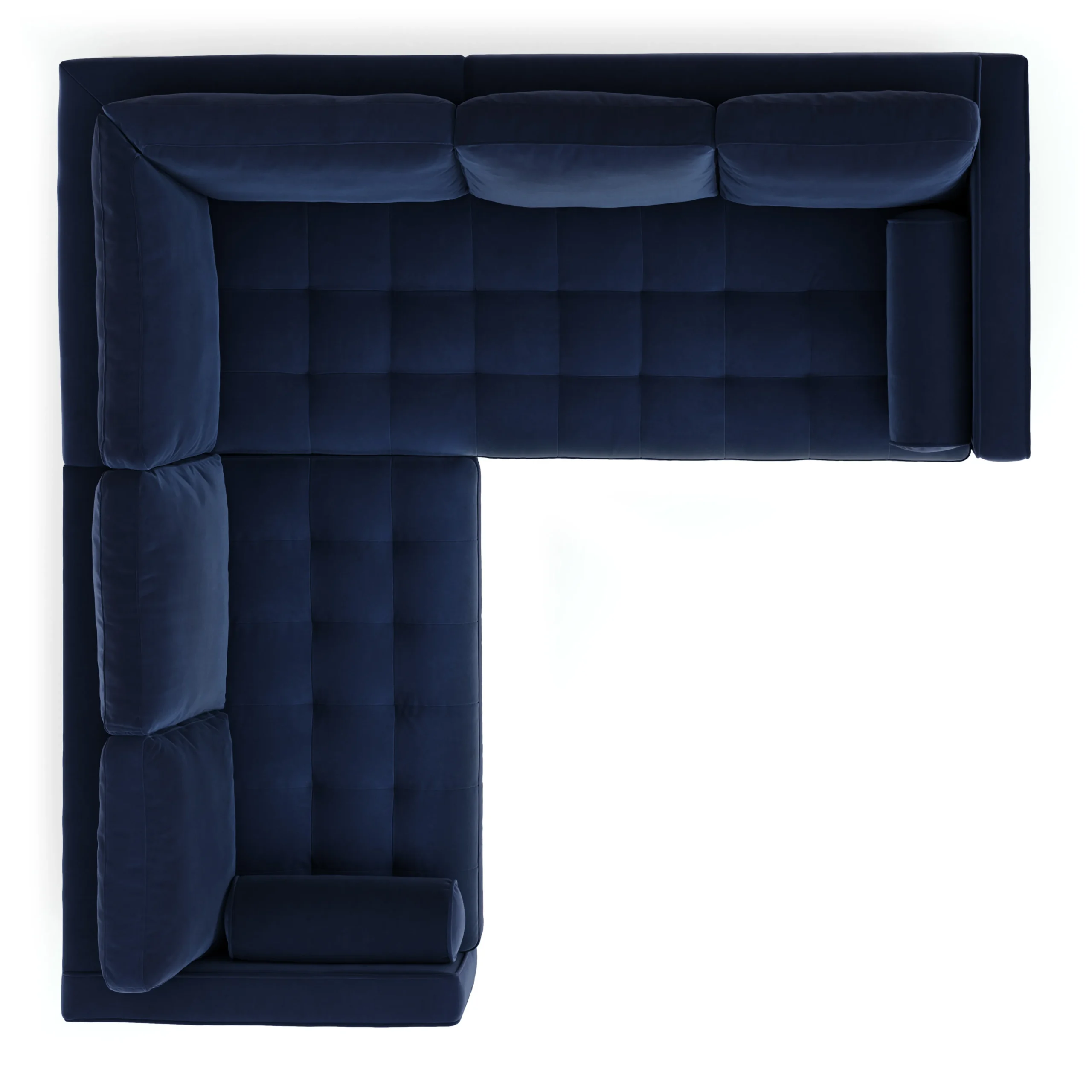 Sven 91_ Tufted Velvet Corner Sectional - Plush Cascadia Blue - Image 7