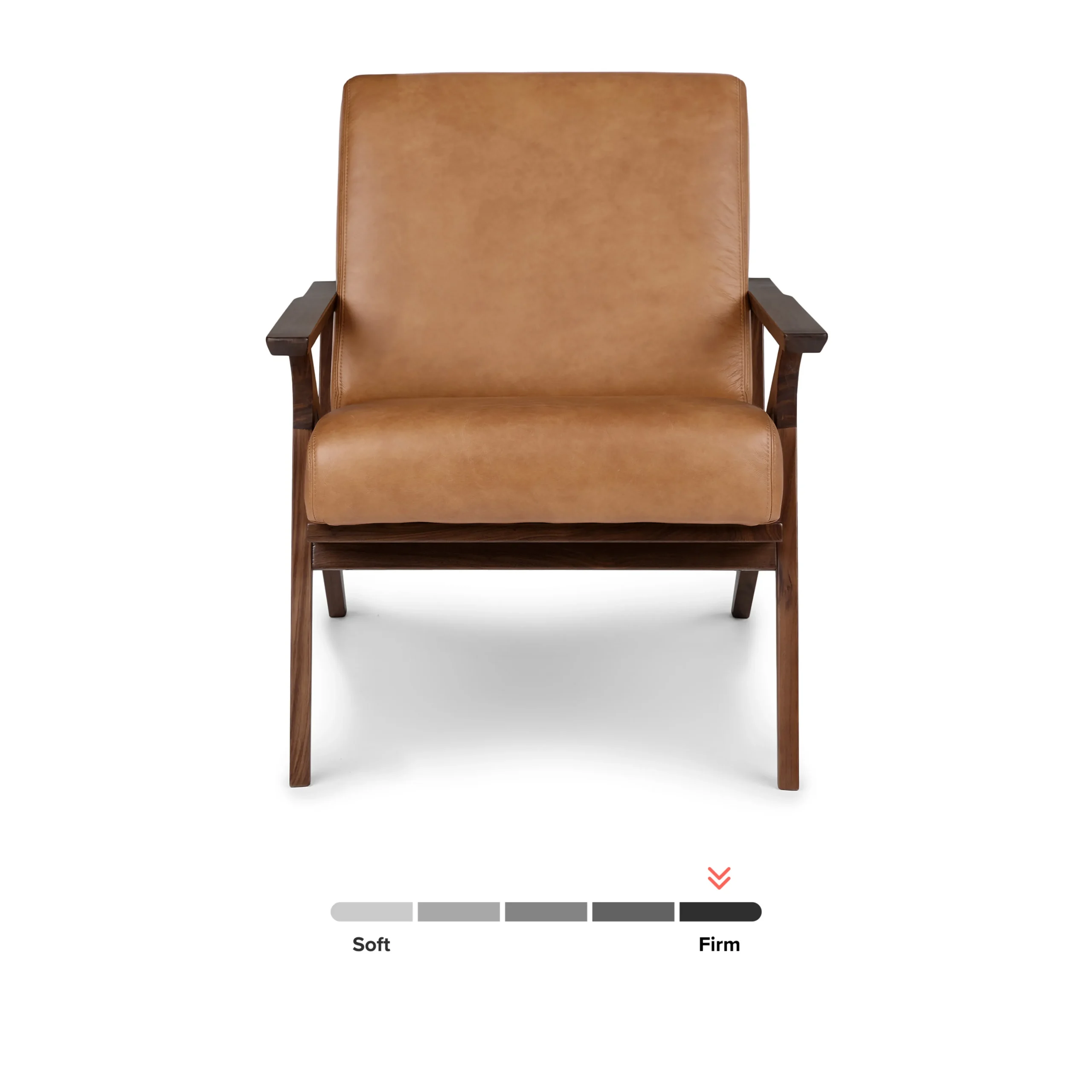 Otio 26_ Leather Lounge Chair - Walnut and Toscana Tan - Image 15