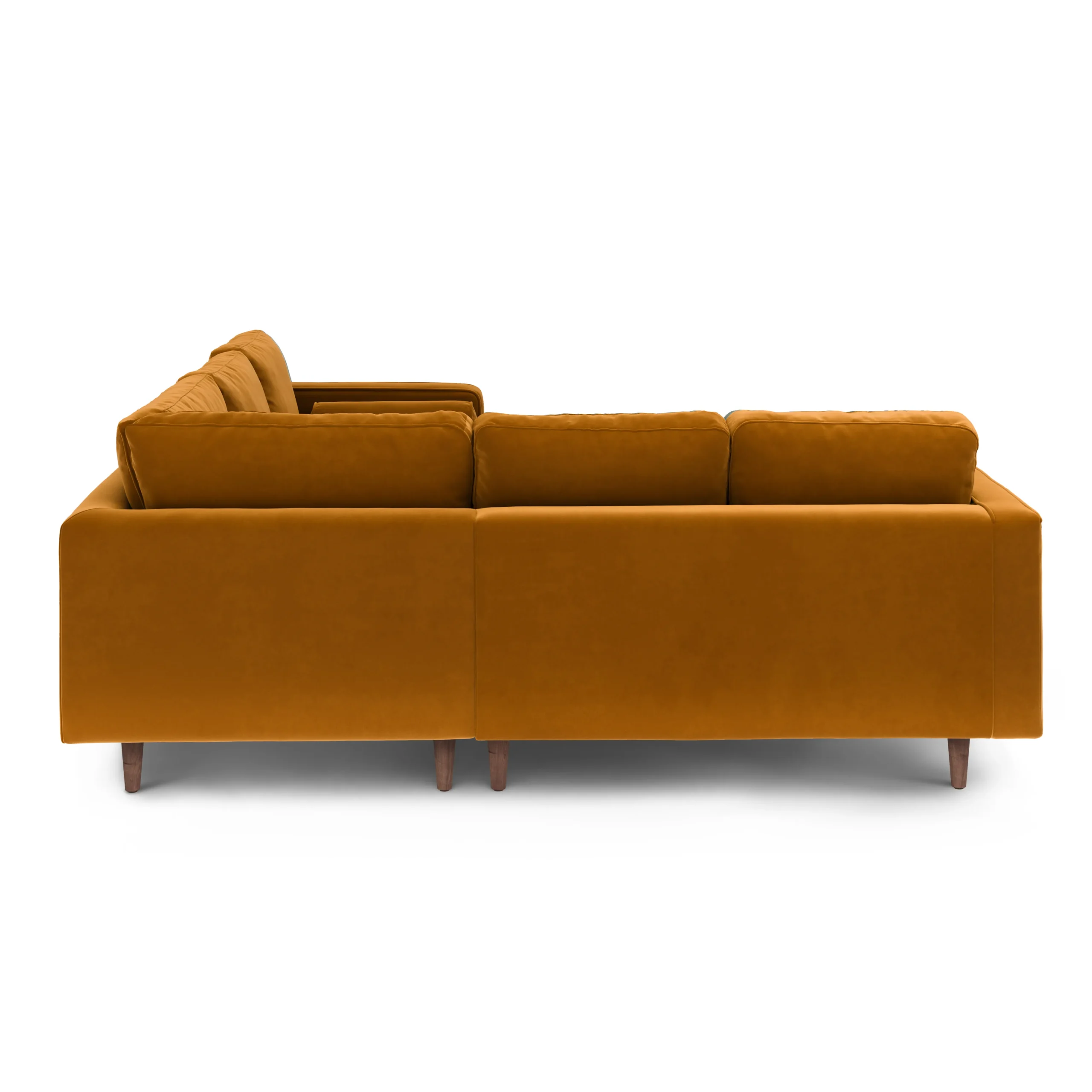Sven 91_ Tufted Velvet Corner Sectional - Plush Pacific Ginger - Image 7