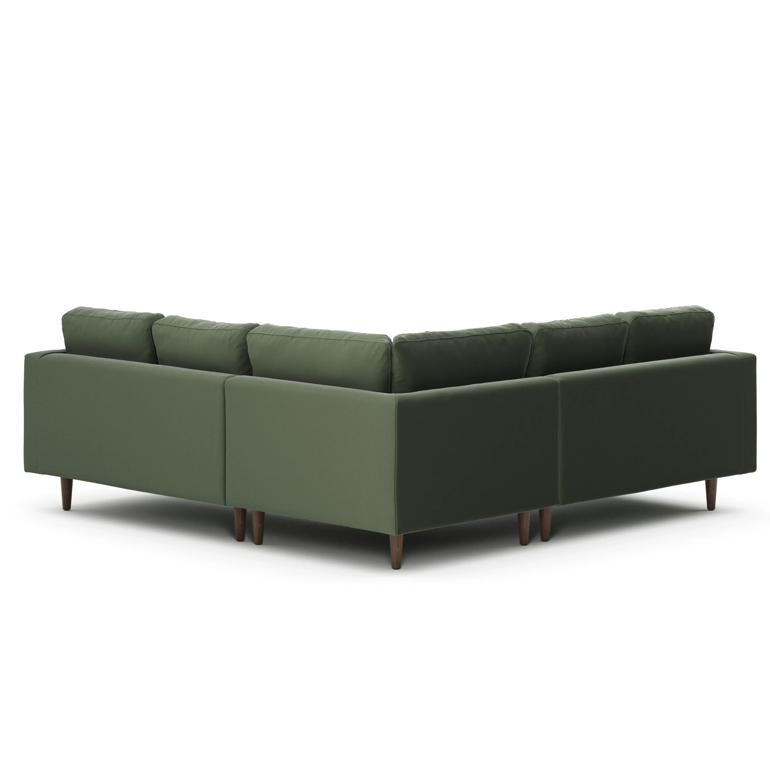 Sven 91_ Tufted Velvet Corner Sectional - Plush Pacific Green - Image 7