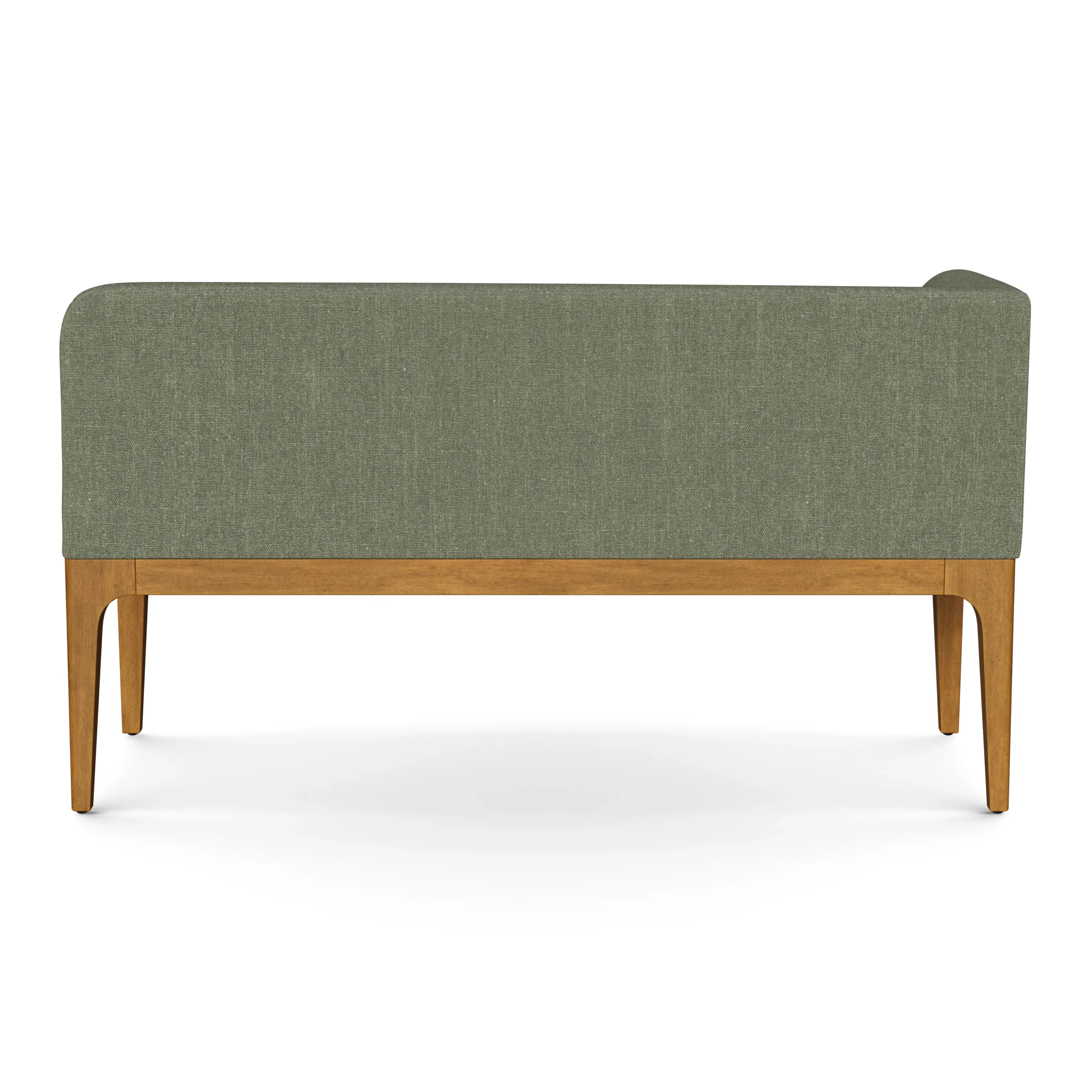 Left Corner Banquette - Smoked Oak and Welsh Green - Image 8