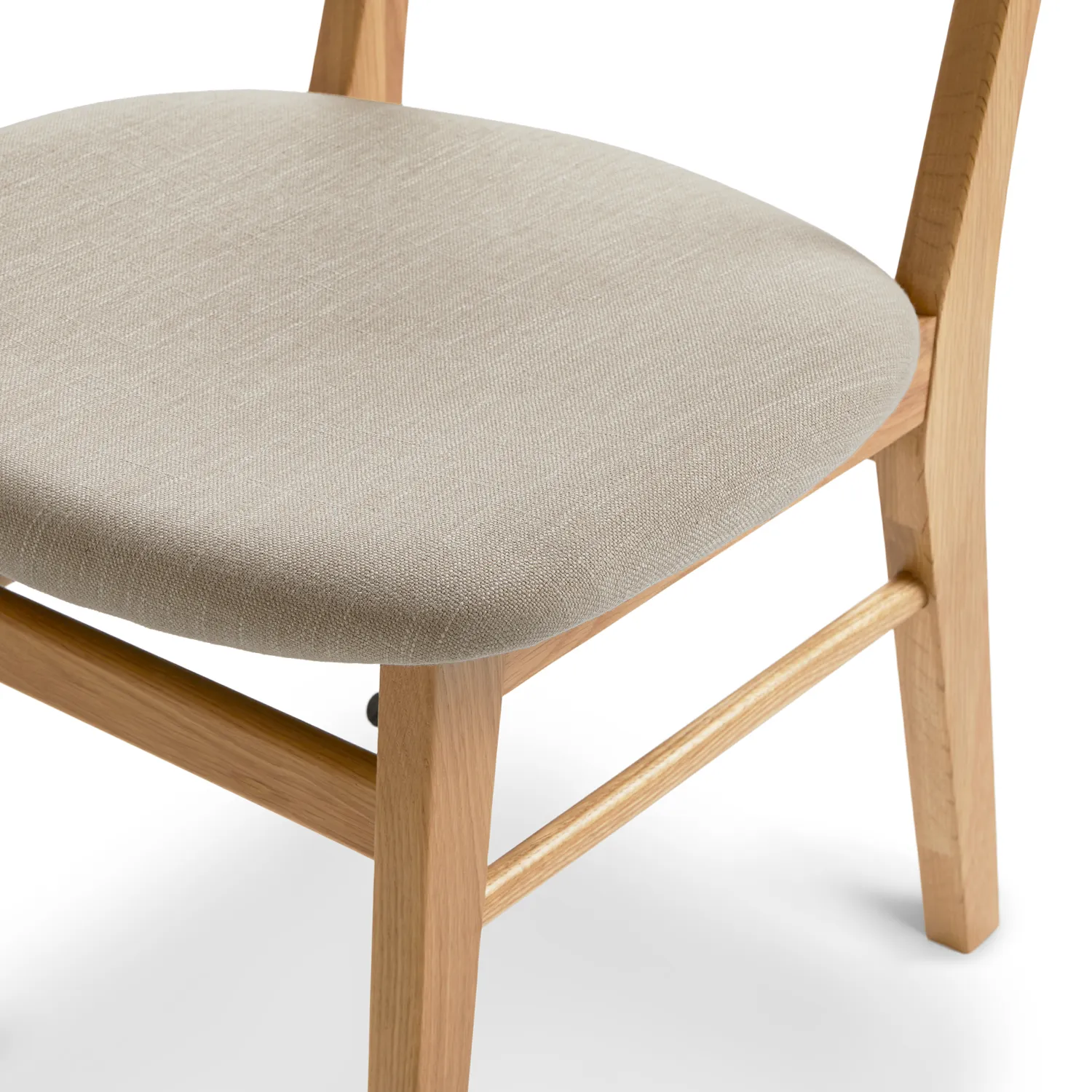 Ecole Dining Chair - Oak and Welsh Taupe - Image 8