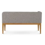 Left Corner Banquette - Smoked Oak and Hestia Gray