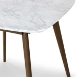 Vena Cafe Table - Walnut and Marble