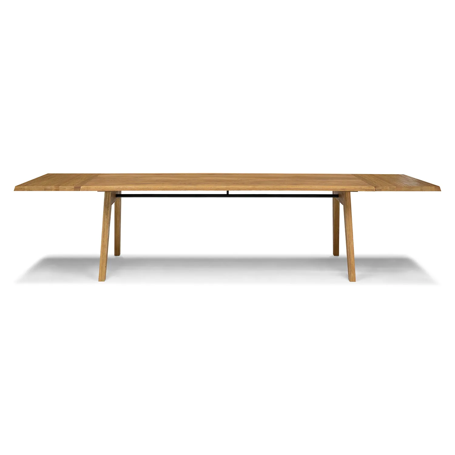Madera 86_ - 125_ Solid Wood Extendable Dining Table - Oak - Image 8