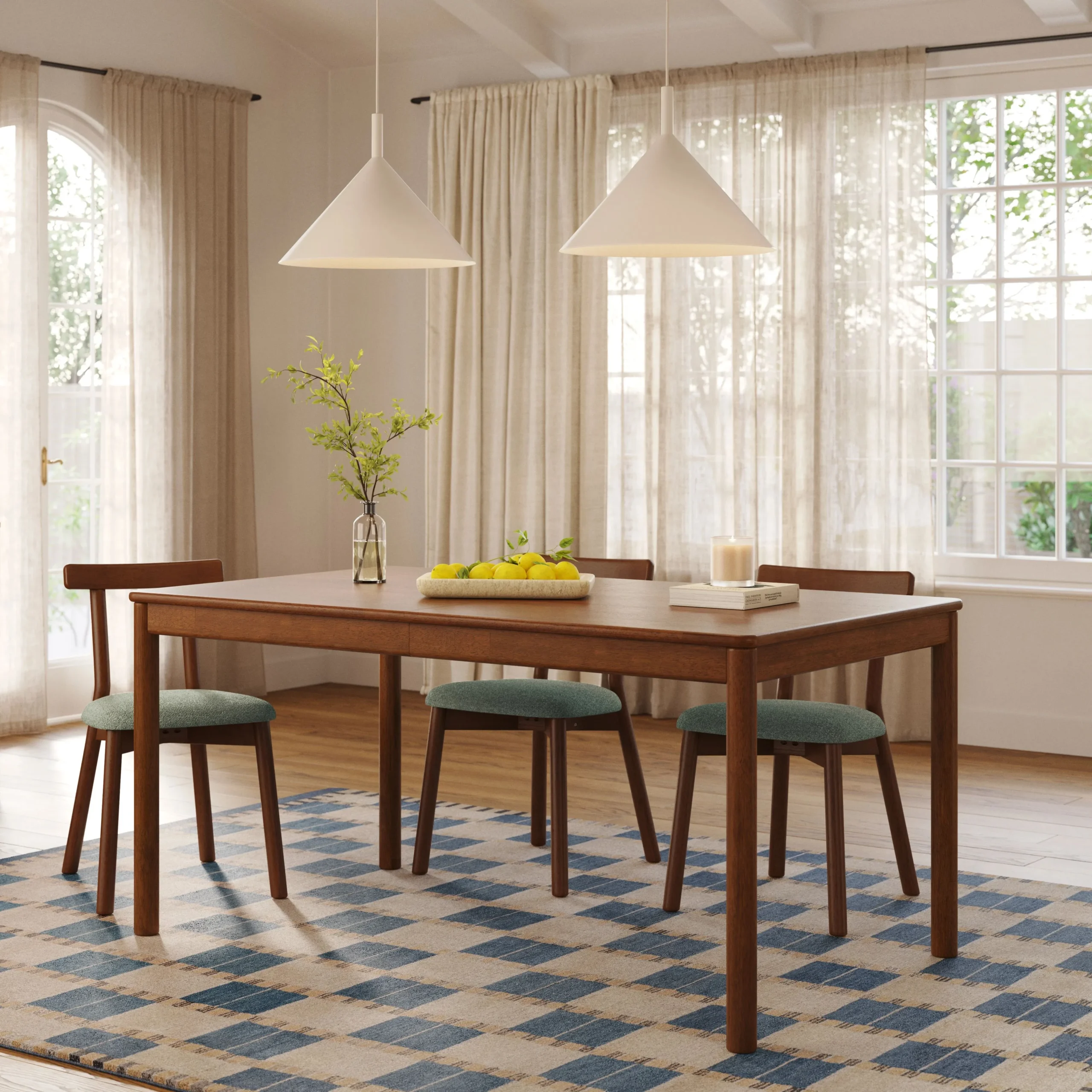 Heidi 62_ - 82.75_ Extendable Dining Table - Walnut - Image 8