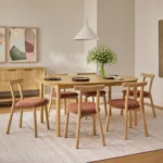 Heidi 48_ - 67.75_ Extendable Round Dining Table - White Oak