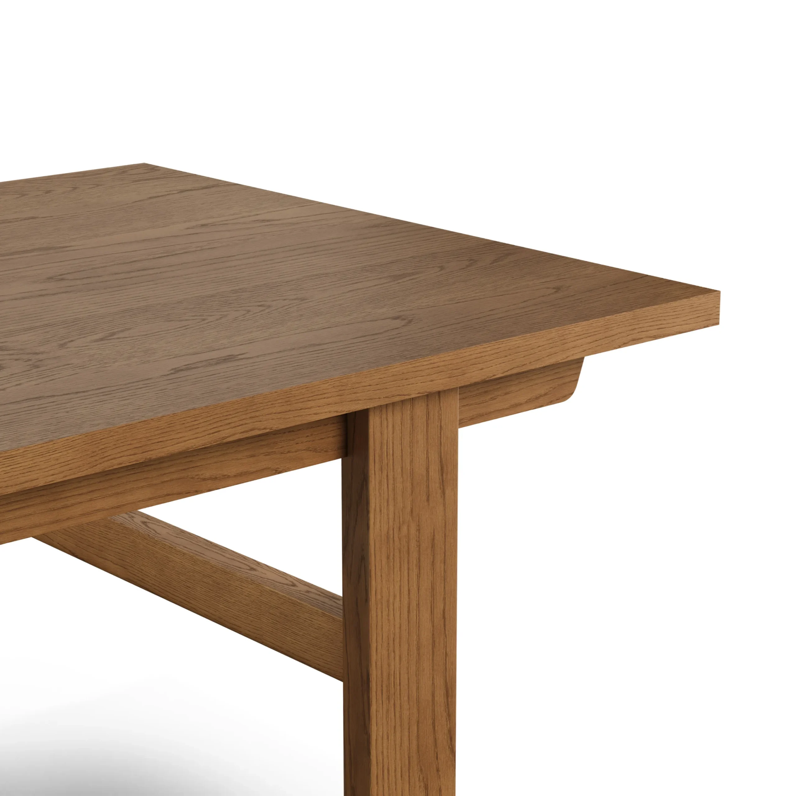 Gina 88.5_ - 112_ Extendable Dining Table - Smoked Oak - Image 8