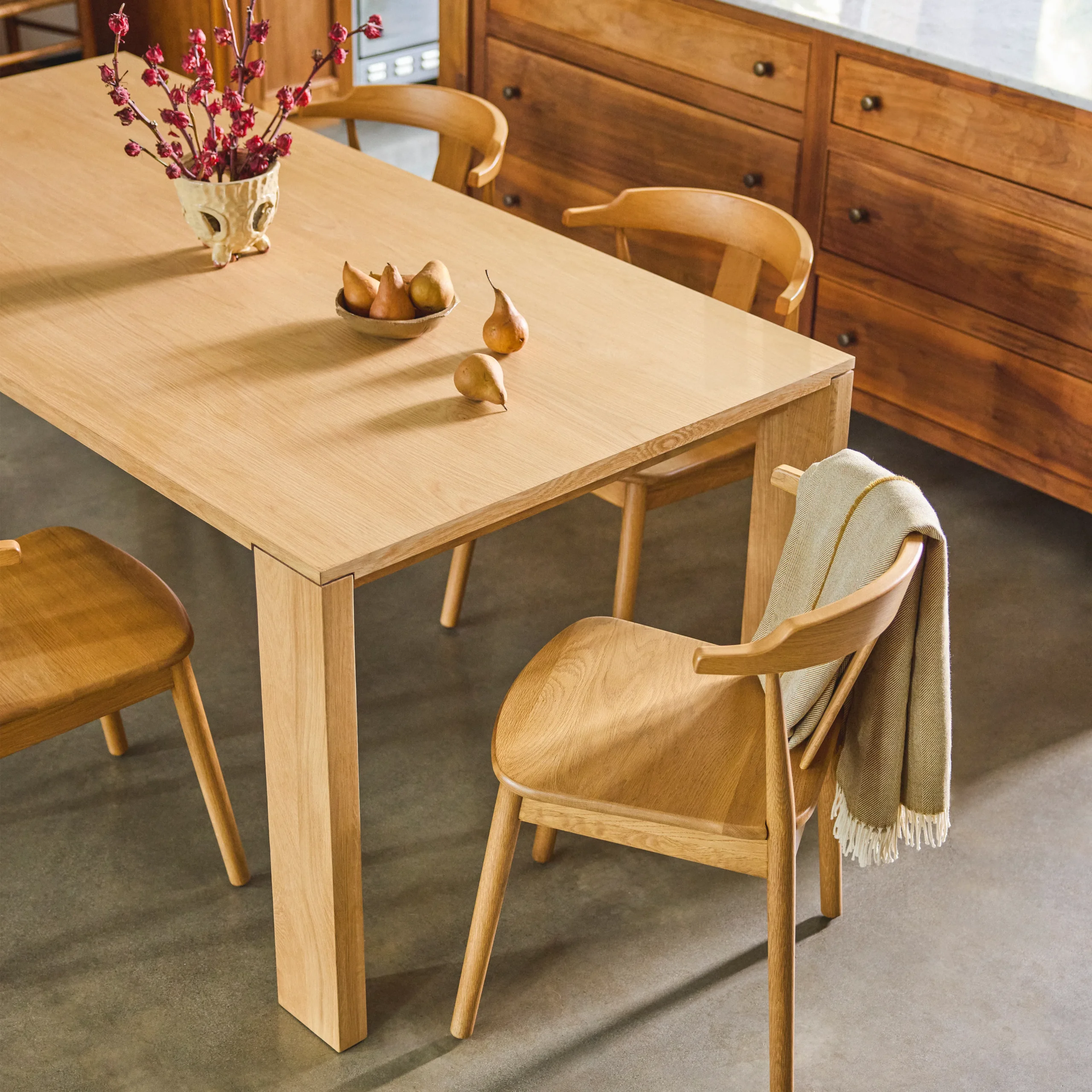 Dako 76.75_ Dining Table - Natural Oak - Image 8