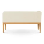 Left Corner Banquette - Natural Oak and Sand Ivory