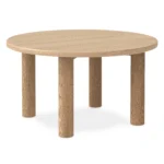 Adel 55.5_ Round Dining Table - White Oak